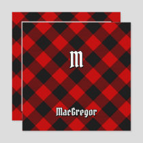 Clan MacGregor Rob Roy Tartan Invitation