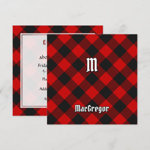 Clan MacGregor Rob Roy Tartan Invitation