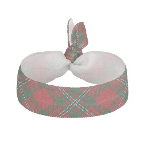 Clan MacGregor Scottish Accents Green Red Tartan Ribbon Hair Tie