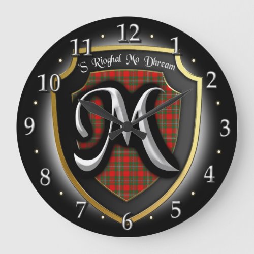 Clan MacGregor Tartan Clock