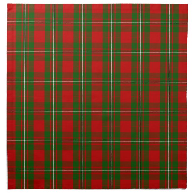 Clan MacGregor Tartan Cloth Napkin (Front)