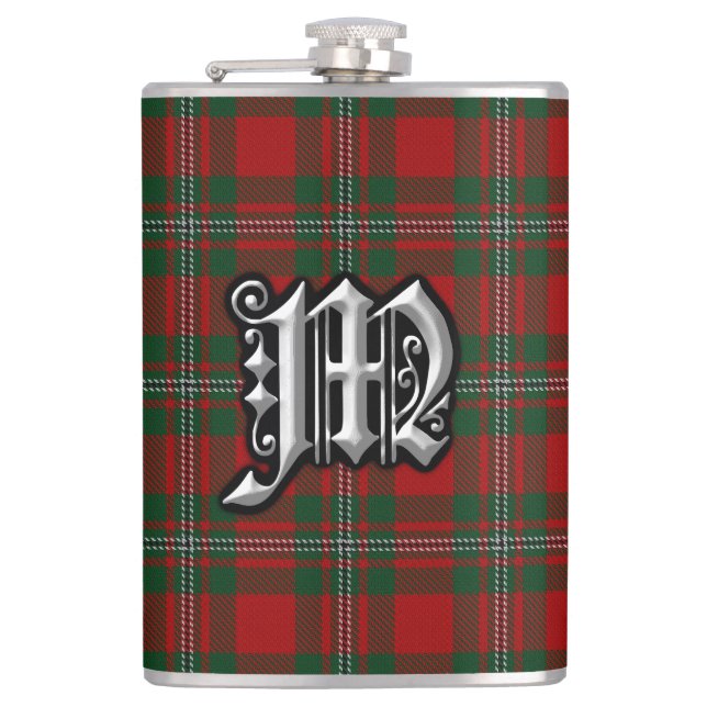 Clan MacGregor Tartan Old Scotland Flask (Front)