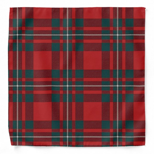 Clan MacGregor Tartan Plaid Bandana (Front)