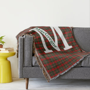 Clan MacGregor Tartan Plaid Custom Throw Blanket