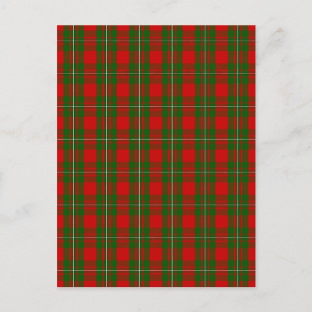 Clan MacGregor Tartan Postcard (Front)
