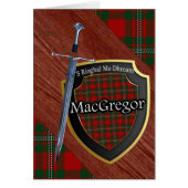 Clan MacGregor Tartan Scottish Shield & Sword (Front)