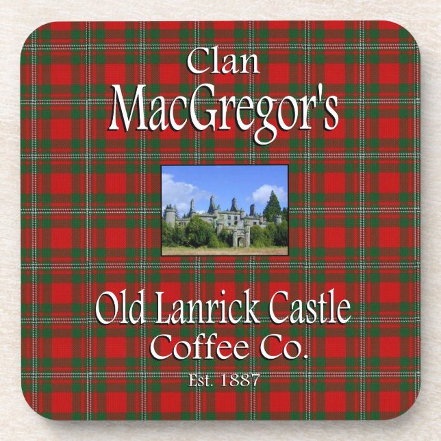 Clan MacGregor's Old Lanrick Castle Coffee Co. Coaster (Front)