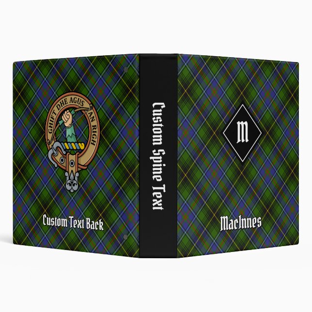 Clan MacInnes Tartan 3 Ring Binder (Background)