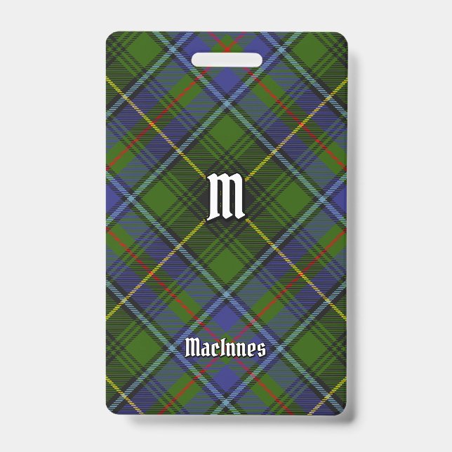 Clan MacInnes Tartan Badge (Front)