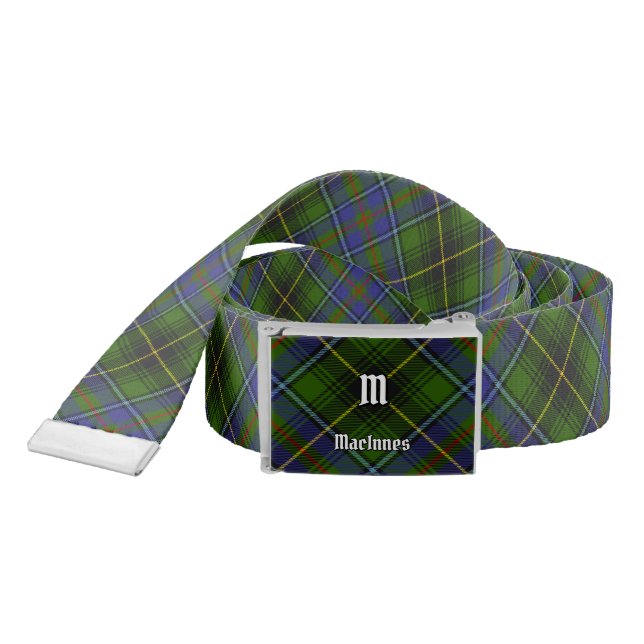 Clan MacInnes Tartan Belt (Snake)