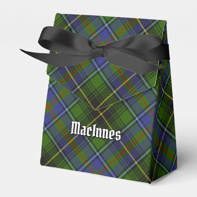 Clan MacInnes Tartan Favor Boxes (Front Side)