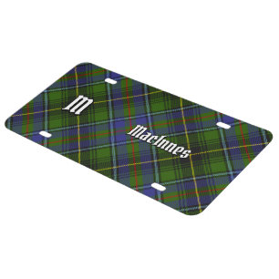 Clan MacInnes Tartan License Plate