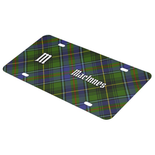 Clan MacInnes Tartan License Plate (Side)