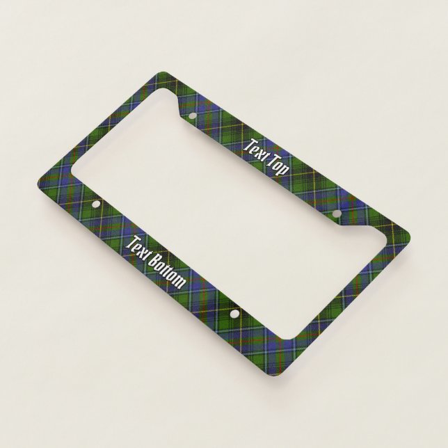 Clan MacInnes Tartan License Plate Frame (3/4)