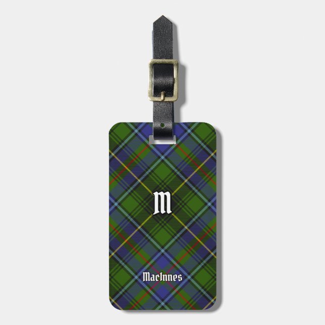 Clan MacInnes Tartan Luggage Tag (Front Vertical)