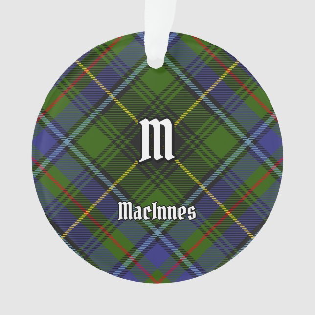 Clan MacInnes Tartan Ornament (Front)