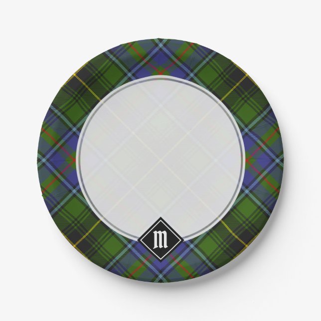 Clan MacInnes Tartan Paper Plates (Front)