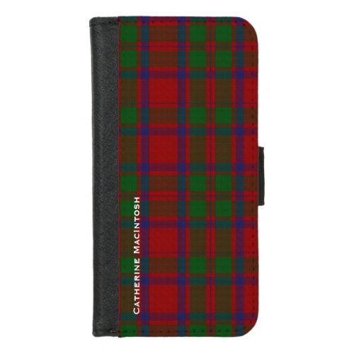 Clan MacIntosh Plaid  iPhone 87 Wallet Case