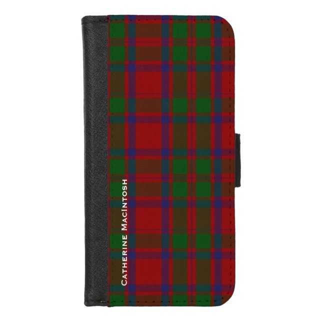 Clan MacIntosh Plaid  iPhone Wallet Case (Front)