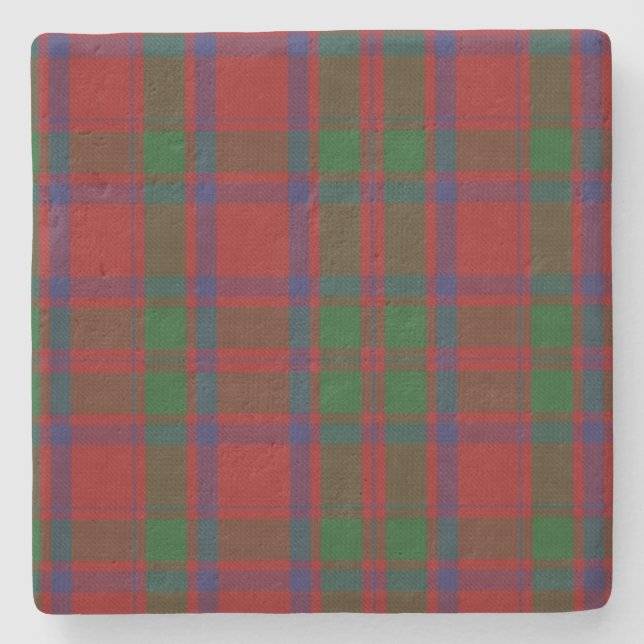 Clan MacIntosh Tartan Plaid Stone Coaster (Front)