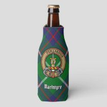 Clan MacIntyre Crest over Hunting Tartan Bottle Cooler