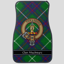 Clan MacIntyre Crest over Hunting Tartan Car Floor Mat