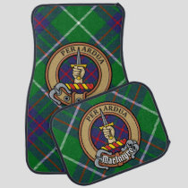 Clan MacIntyre Crest over Hunting Tartan Car Floor Mat