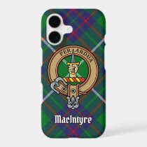 Clan MacIntyre Crest over Hunting Tartan iPhone 17 Case