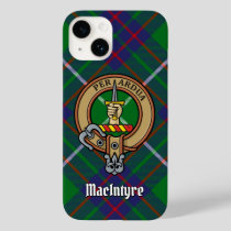 Clan MacIntyre Crest over Hunting Tartan Case-Mate iPhone 14 Case