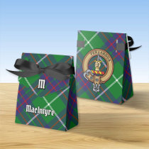 Clan MacIntyre Crest over Hunting Tartan Favor Box