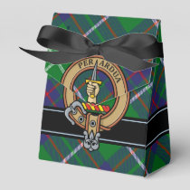 Clan MacIntyre Crest over Hunting Tartan Favor Box