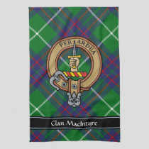 Clan MacIntyre Crest over Hunting Tartan Kitchen Towel