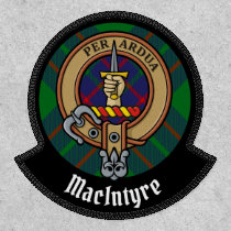 Clan Macintyre Crest over Hunting Tartan Patch