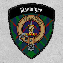 Clan Macintyre Crest over Hunting Tartan Patch