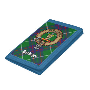 Clan MacIntyre Crest over Hunting Tartan Tri-fold Wallet