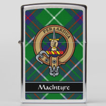 Clan MacIntyre Crest over Hunting Tartan Zippo Lighter