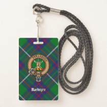 Clan MacIntyre Crest over Tartan Badge