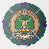 Clan MacIntyre Crest over Tartan Balloon