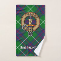 Clan MacIntyre Crest over Tartan Bath Towel Set