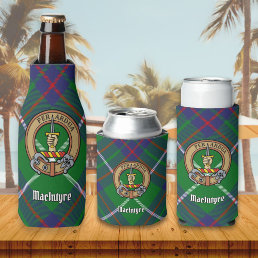 Clan MacIntyre Crest over Tartan Bottle Cooler