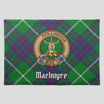 Clan MacIntyre Crest over Tartan Cloth Placemat