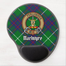 Clan MacIntyre Crest over Tartan Gel Mouse Pad