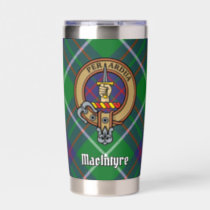 Clan MacIntyre Crest over Tartan Insulated Tumbler