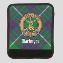 Clan MacIntyre Crest over Tartan Luggage Handle Wrap