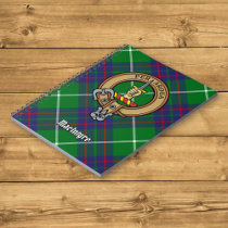 Clan MacIntyre Crest over Tartan Notebook