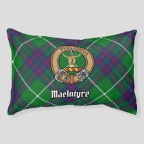 Clan MacIntyre Crest over Tartan Pet Bed