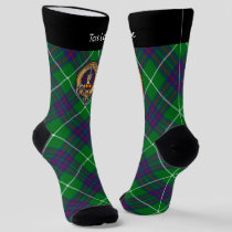 Clan MacIntyre Crest over Tartan Socks