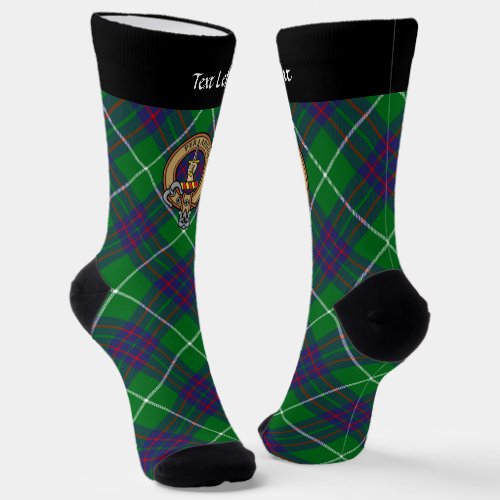 Clan MacIntyre Crest over Tartan Socks