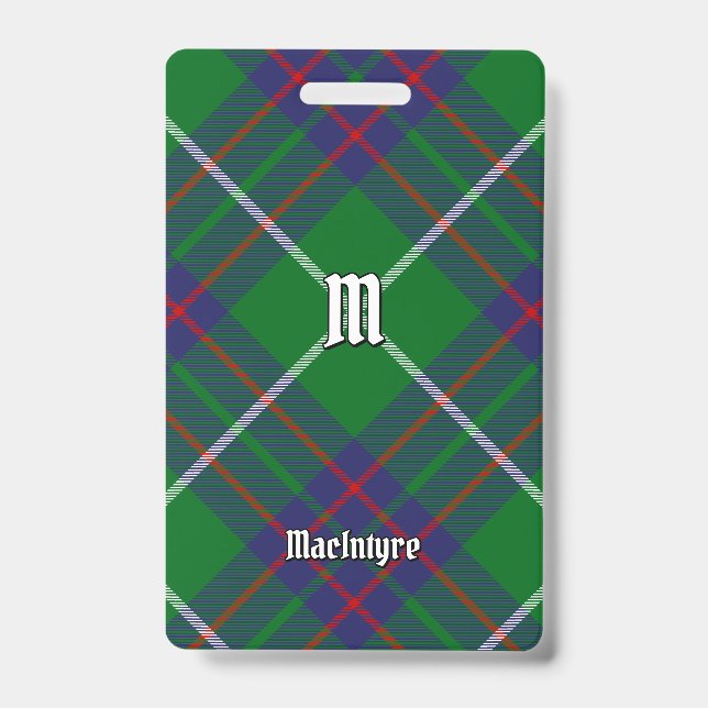 Clan MacIntyre Hunting Tartan Badge (Front)