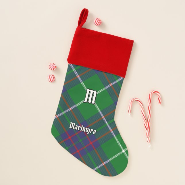 Clan MacIntyre Hunting Tartan Christmas Stocking (Front)